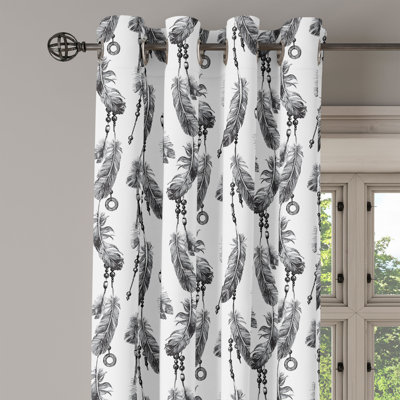 Sateen Blackout Curtains / Drapes Single Panel