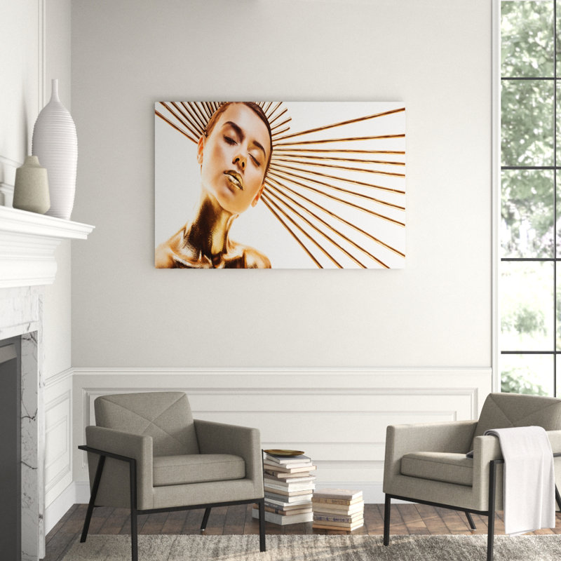 Golden Girl Print, Acrylic, 30" H x 40" W x 1" D