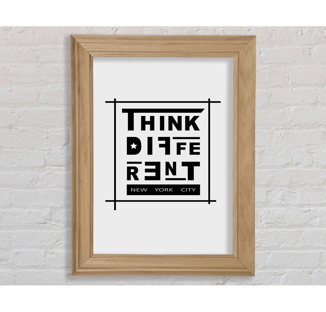 Think Different - Einzelne Bilderrahmen Kunstdrucke