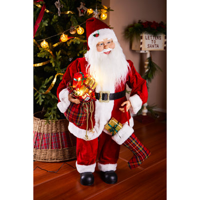 39.5" LED Dancing Santa Claus with Music
