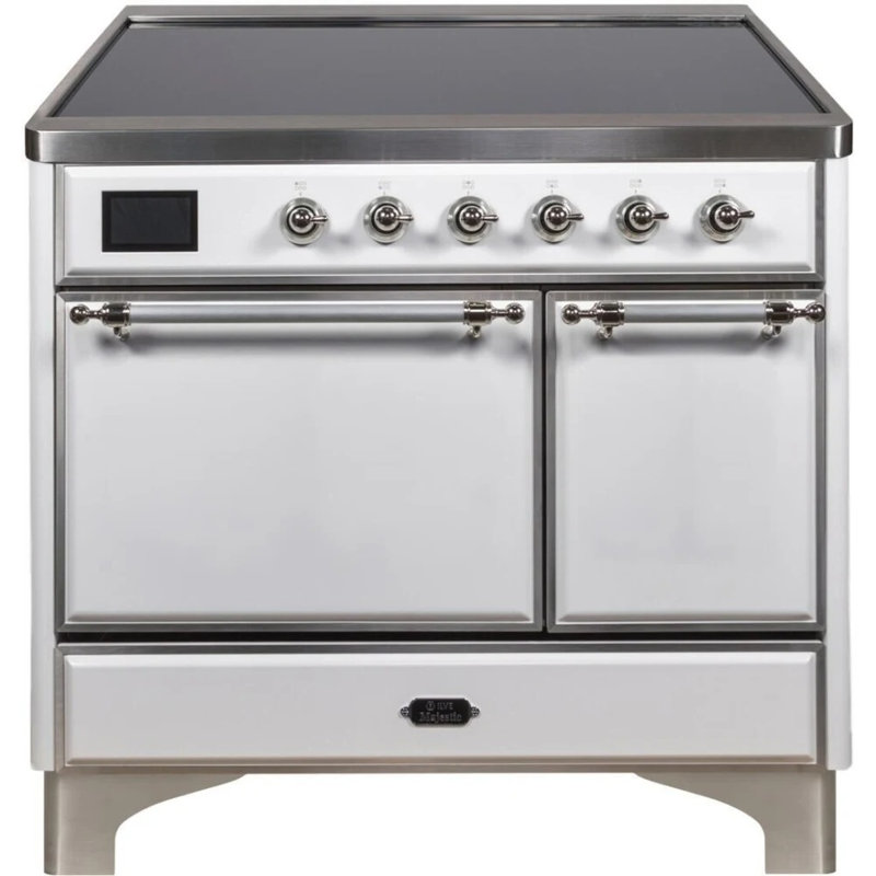 Majestic II 40" 3.82 cu.ft. Freestanding Electric with Convection Oven, White/Chrome