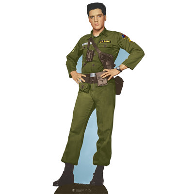 Elvis Army Days Cardboard Standup