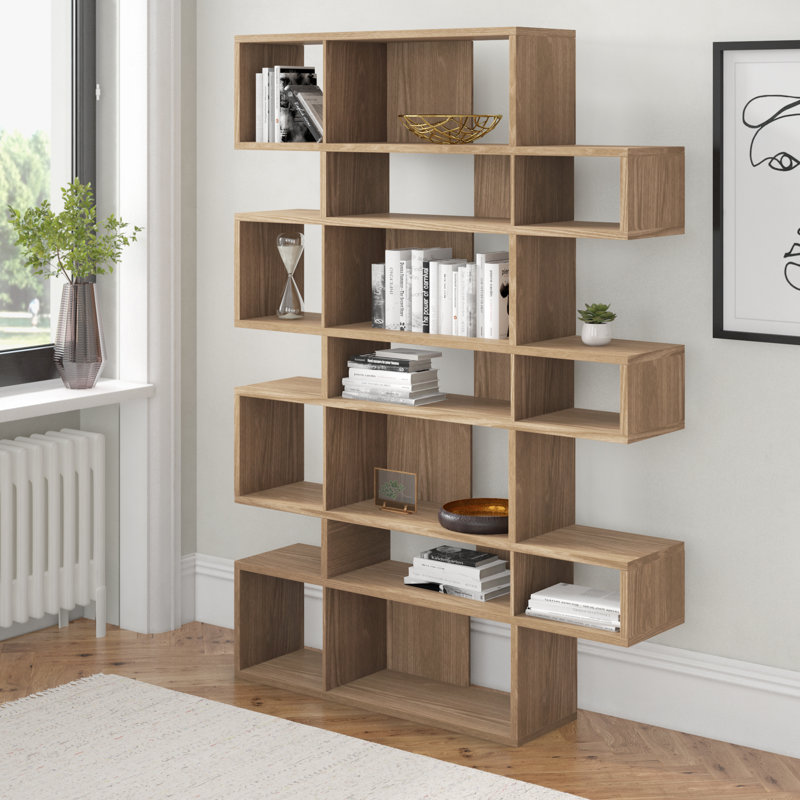 Bristol 220cm H x 156cm W Geometric Bookcase