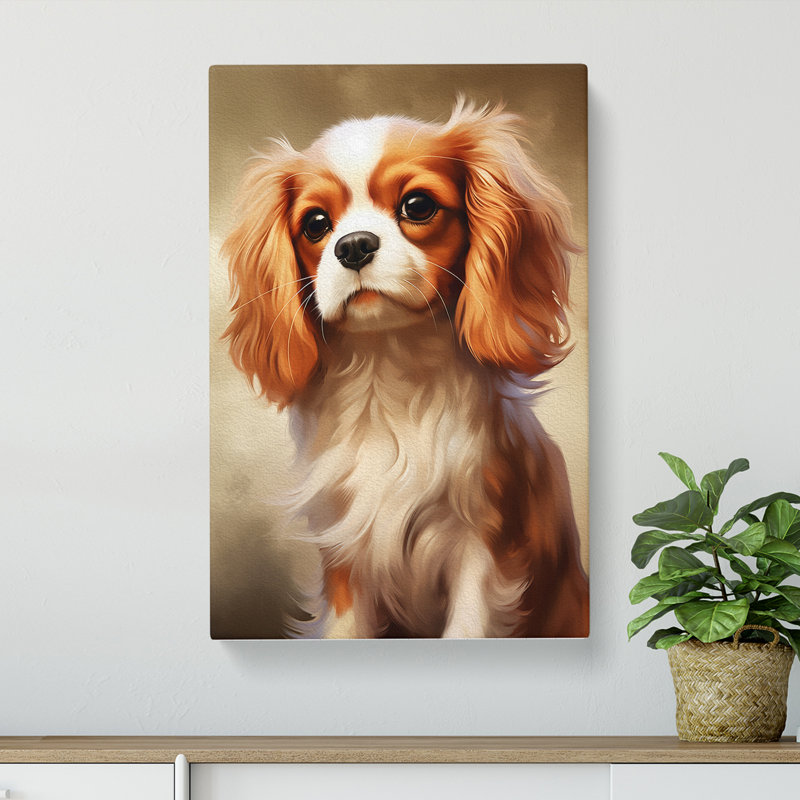 Cavalier King Charles Spaniel Informel No.2 - No Frame Print, 76cm H x 50cm W x 3cm D