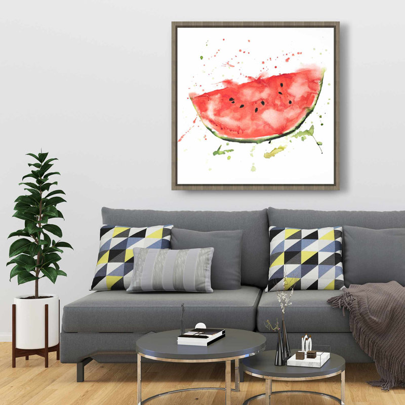 Watermelon Slice - Cuisine gastronomique, toile encadrée