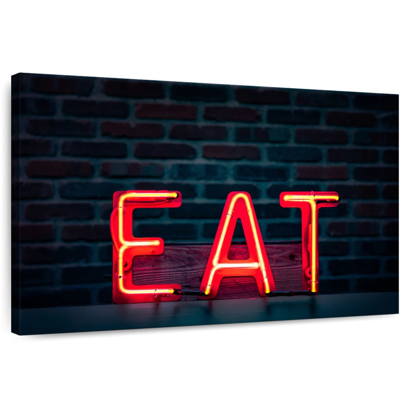 Enseigne murale Khylige Eat Neon, H 24 po x l 36 po