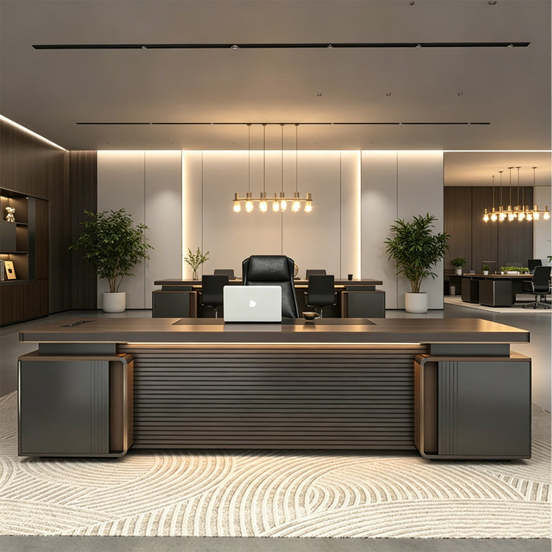 Bureau de direction en L 78,84 po, 29.53" H x 78.84" W x 70.87" D