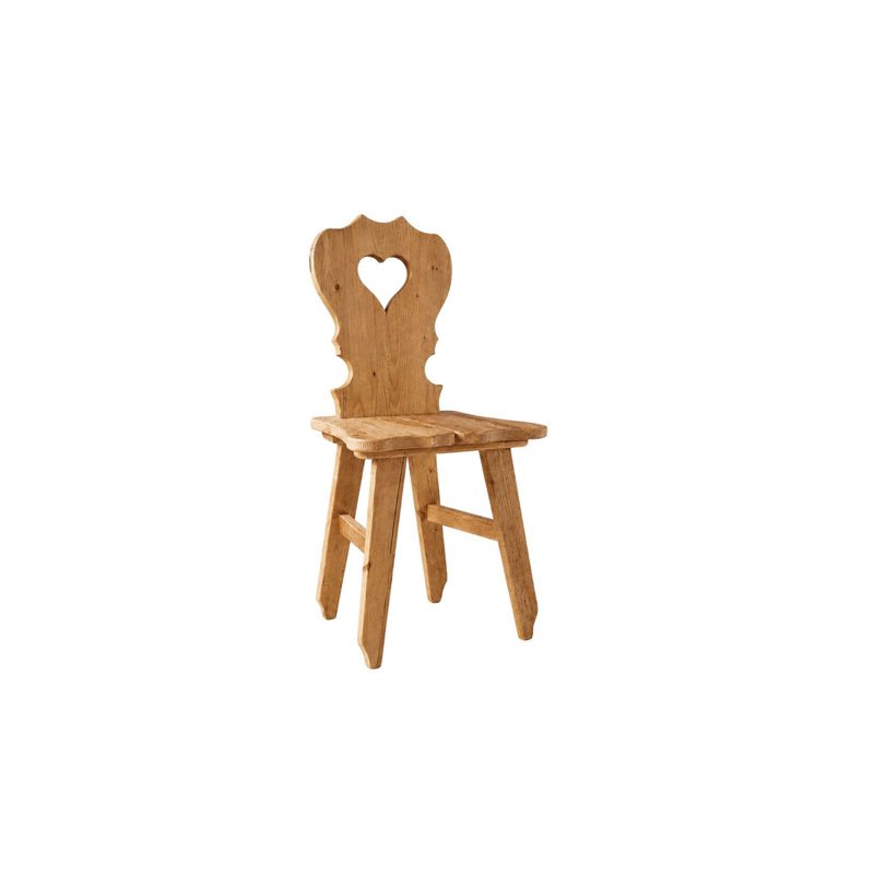 Tyrol Accent Chair - Clover Cutout - Natural, Natural, Heart