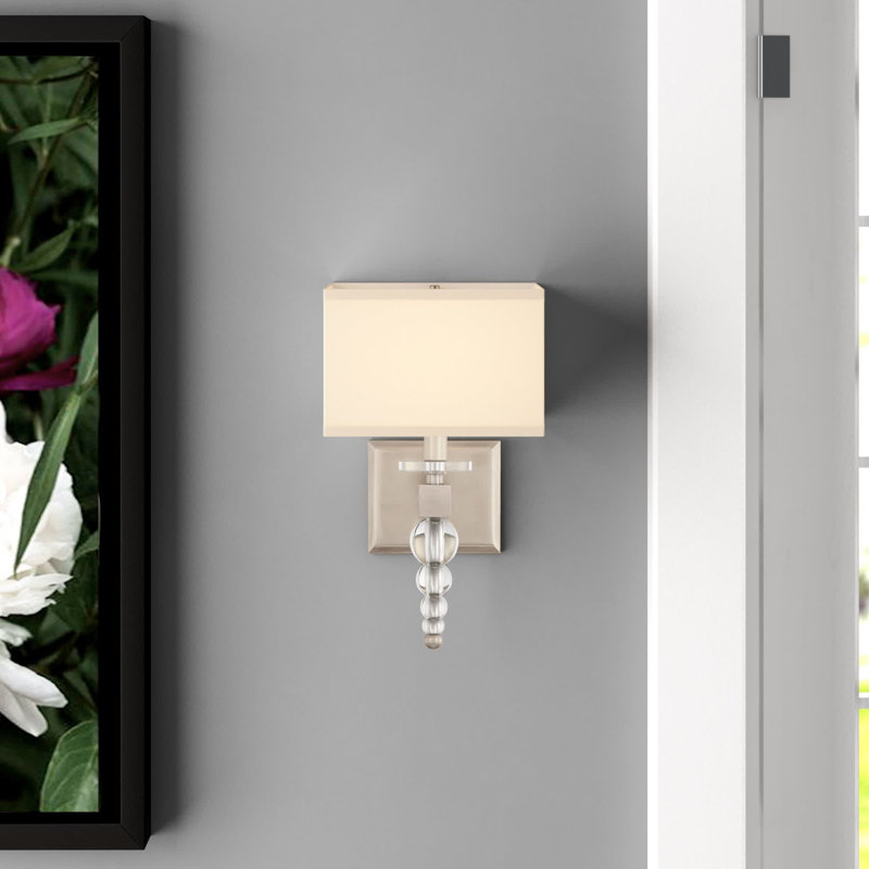 Kristine Armed Sconce, Brushed Nickel