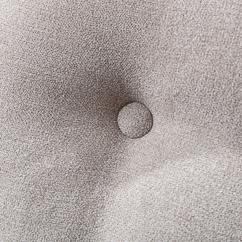 Fauteuil berçant à haut dossier Chrisann, 100% coton brun clair