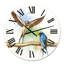 Deux granges, hirondelles, horloge murale-60281287
