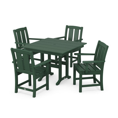 Mission 5-Piece Farmhouse Dining Set by POLYWOOD