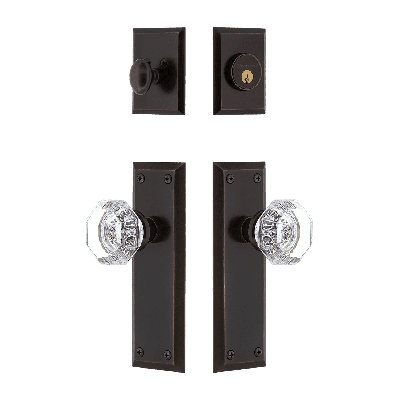 Nostalgic Warehouse New York Entry Set with Waldorf Crystal Knob