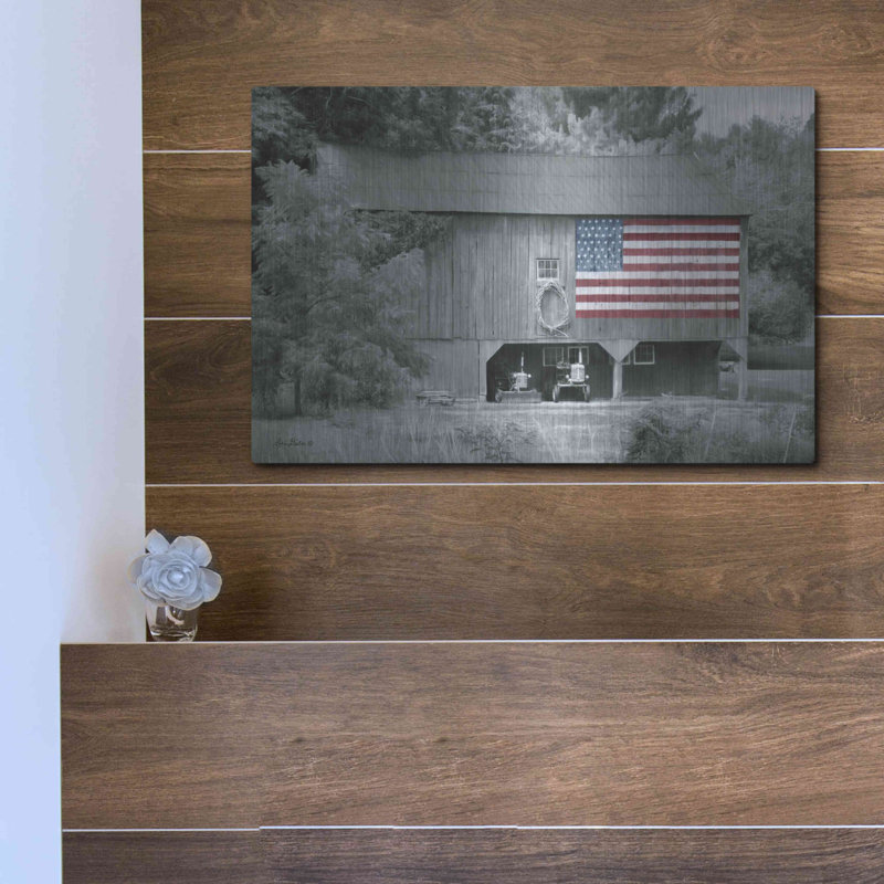 «Patriotic Farm I» par Lori Deiter, H 12 po x l 16 po