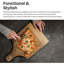 Trainor 2 Piece Bamboo Chopping Board & Paddle Pizza Board Large Wooden Multi-Purpose Cutting Board