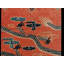 Tapis chinois antique à motif de piliers