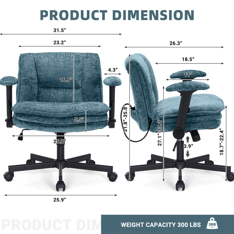 Fauteuil Criss, Turquoise