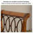 American retro solid wood upholstered double bench
