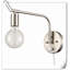 Applique murale à DEL en nickel Tanielle-1739113373