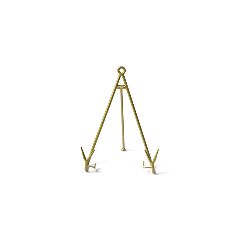 Grand support de plaque évasé doré, Doré, H 10,25 po x l 7 po x P 8 po