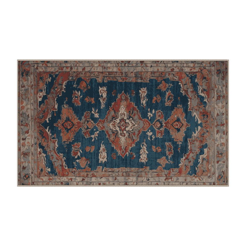 Tapis brun lavable à la machine, Rectangulaire 3 pi x 5 pi