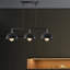Stronach 3 - Light Black Pendant