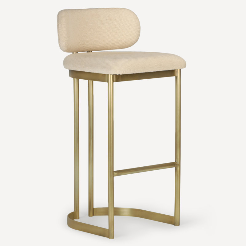 Tabouret de bar et de comptoir rembourré Margot, Tabouret de bar (assise de 30 po de hauteur)