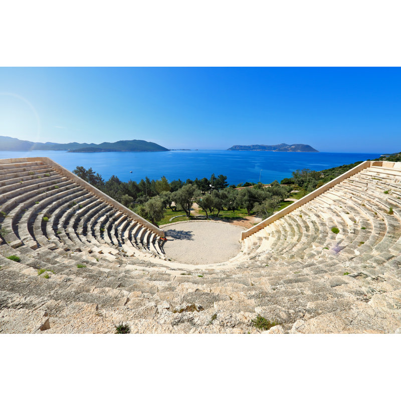 Town Kas In Antalya, Turkey - Wrapped Canvas Print, 30cm H x 46cm W x 3.8cm D