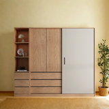 Simple Walnut Colour Closet