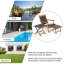 Fauteuil de patio pliant Caraker