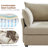 Merchelle Petal Sofa Reversible Modern Modular Sectional Sofa with Storage Ottoman – Premium Fabric-113098964-126427502