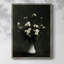 Impression florale vintage encadrée Lxxv - bois massif-1008105856