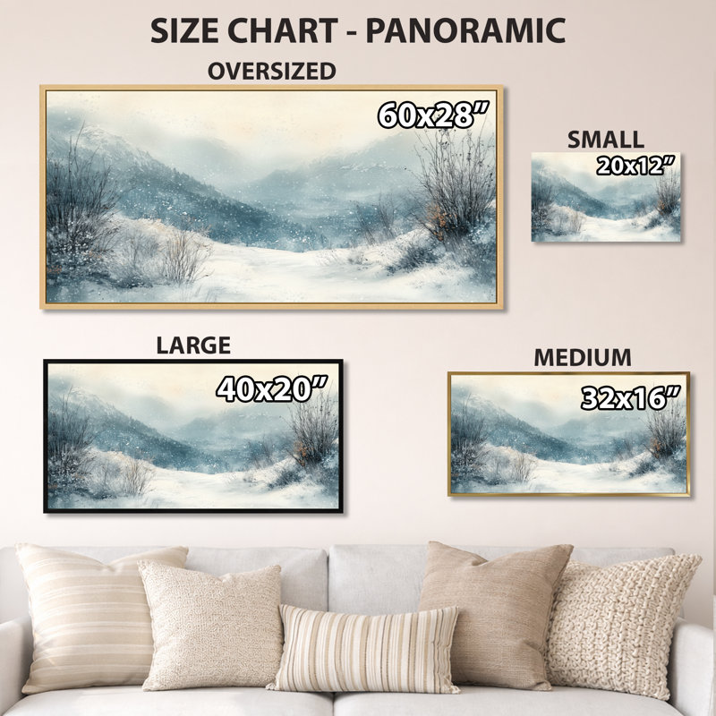 «White Grey Nolan II - White Serene», reproduction d'art sur toile encadrée, Toile tendue, H 28 po x l 60 po