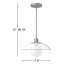 Luminaire suspendu en forme de dôme à 1 lumière Finola-66310717