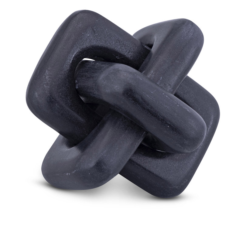 Bond Marble Decorative Object, Black