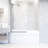 Zenith 34" W x 62" H Fixed Frameless Bathtub Screen with 3/8" Glass-75220467