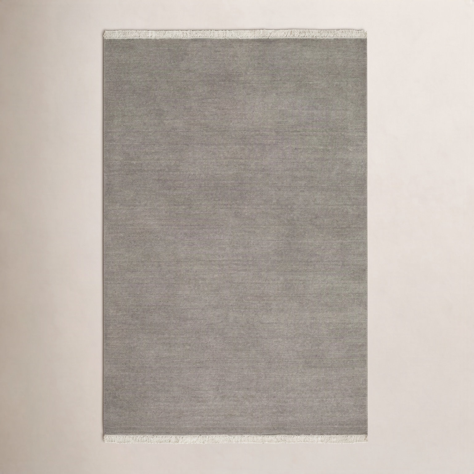 Clio Hand-Loomed Beige Wool Rug, Rectangle 8' x 10'