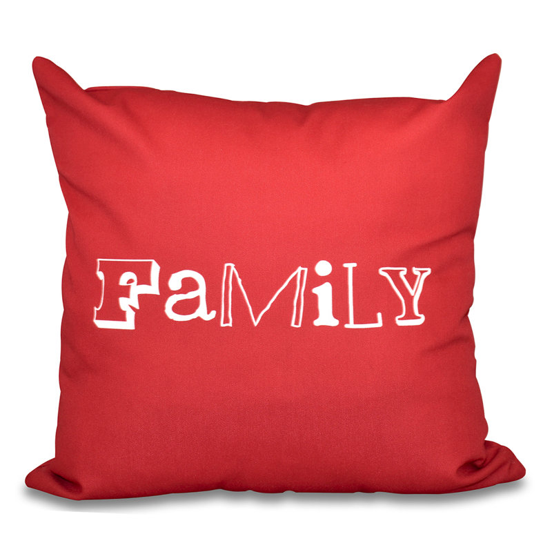Coussin A Way, H 18 po x l 18 po, Rouge