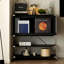 Vitrines noires en bois massif
