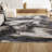 Crapse Abstract Two-Tone Modern Gray/Cream Rug-69806907