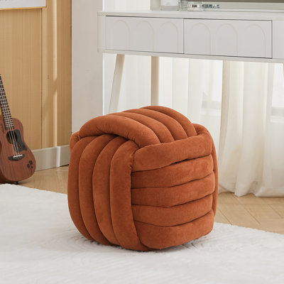 Repose-pieds en tissu Chenille