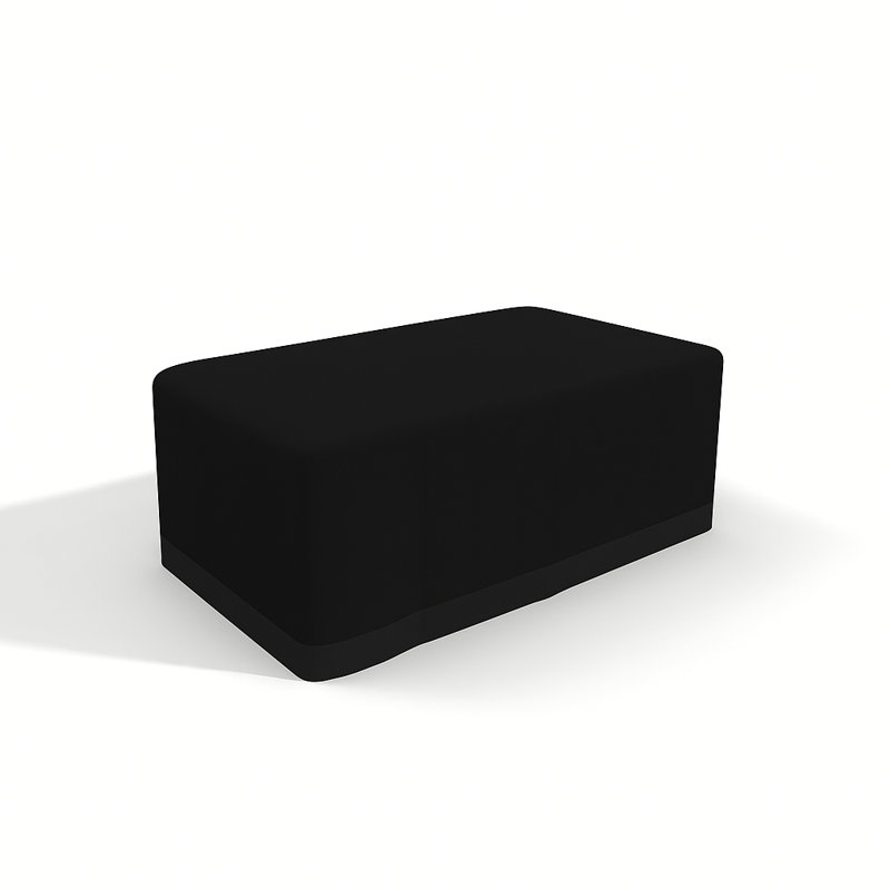 Black Outdoor Waterproof Patio Furniture Cover – 182×102×72Cm, 600D Heavy-Duty Polyester With PVC Coating
