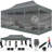 10x20 Canopy Tent, Heavy Duty Pop up Canopy with Sidewalls, Waterproof Easy Setup Canopy with Mosquito Netting, Outdoor Instant Screen Tents for Parties, Wedding, Backyard with Carry Bag-98674721