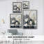Reproduction encadrée FLORAL Series DCLXVIII - bois massif-1980260338