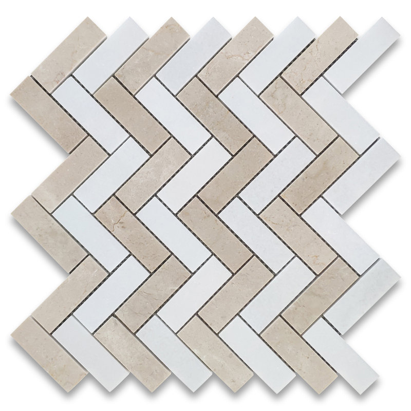 13 in. x 12 in. Marble Tile