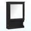 Armoire de rangement de salle de bain murale 20 "avec miroir, rangement mural avec porte, armoire à pharmacie murale à miroir