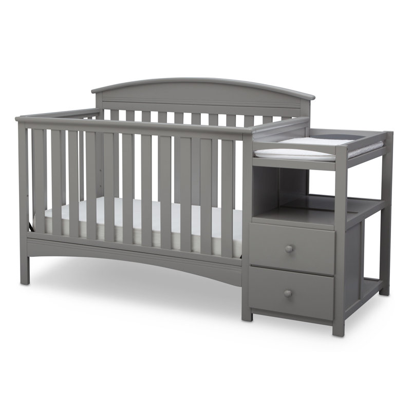 Abby 4-in-1 Convertible Crib, Gray