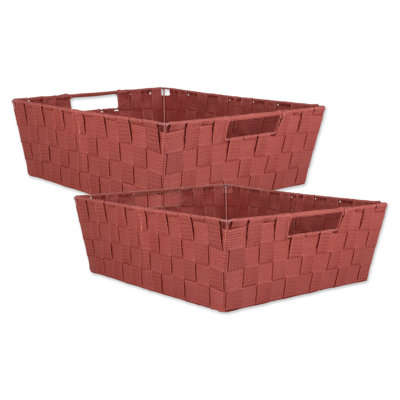 Ensemble de cubes ou bacs en tissu 2 pièces Foxley