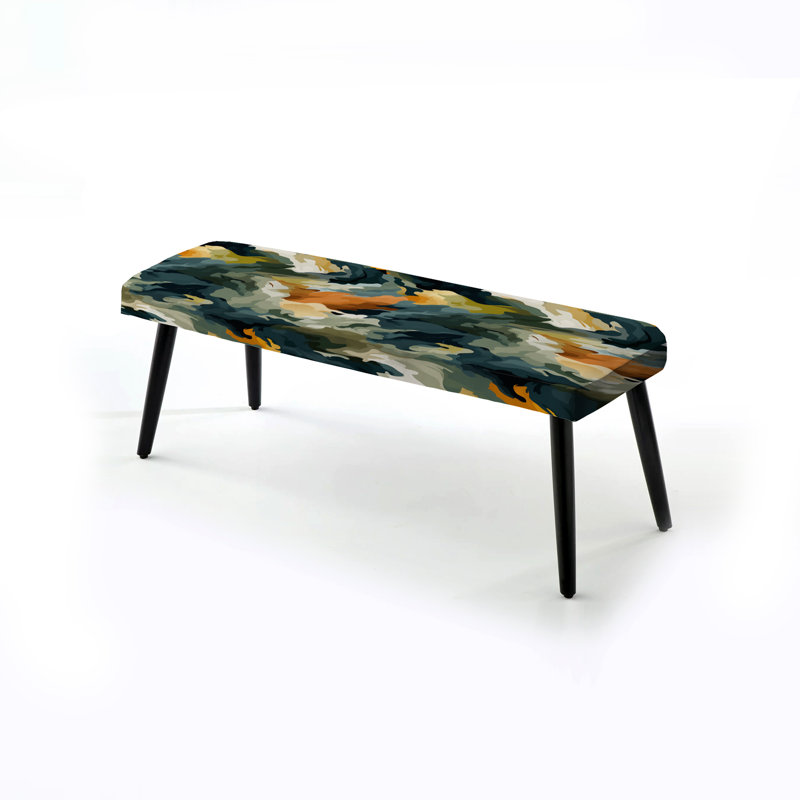 Banc noir rembourré camouflage Artistic Concealment