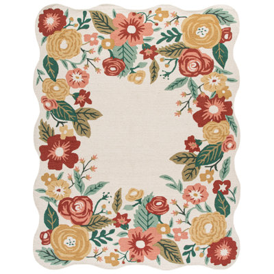 Jardin Hand Tufted Wool;Cotton Floral Indoor Rug
